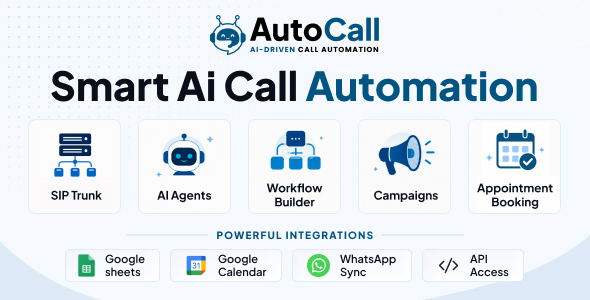 AutoCall - AI Voice Calling  Lead Automation SaaS Platform Node.js Script