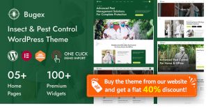 Bugex – Insect Extermination  Pest Control WordPress Theme