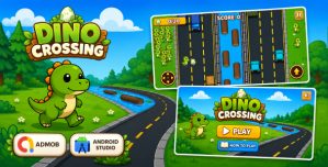 Dino Crossing – Android Studio Arcade Game with AdMob Ads