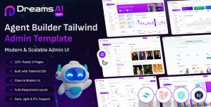 Dreams AI Agent – AI Automation  Agent Builder Admin Template (HTML, React, Next.js)