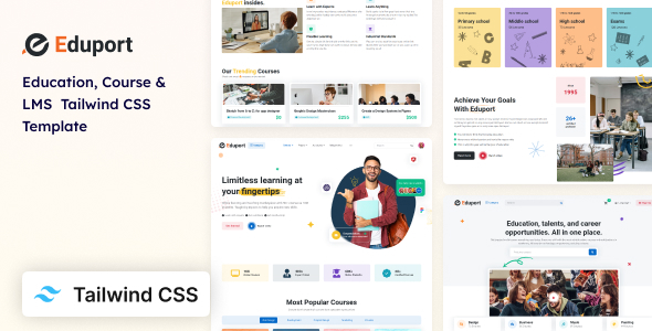 Eduport – LMS, Education and Course Tailwind CSS 4 Template