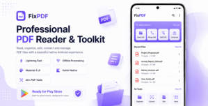 FixPDF – Ultimate Android PDF Tools  Document Utility App (Jetpack Compose, Kotlin, AdMob)