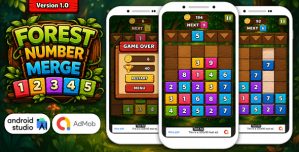Forest Number Merge – Android Studio Puzzle Game with AdMob Ads