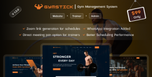 Gymstick- Gym Management System | Website | Trainer Panel | Admin Panel (MERN)