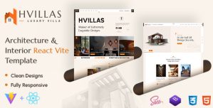 Hvillas – Architecture  Interior React Vite Template