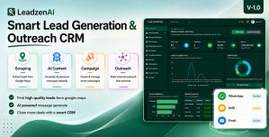 LeadzenAI – Smart Lead Generation  Outreach CRM