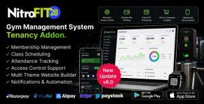 NitroFIT28 | Fitness  Gym Management System Multi-Tenancy Addon