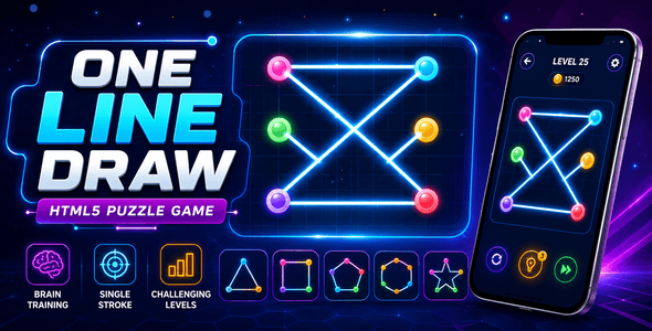 One Line Draw | HTML5 Puzzle Game