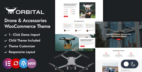 Orbital – Single Product Drone Store WooCommerce Theme