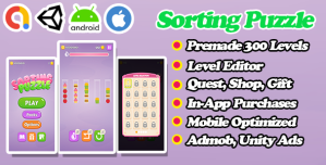 Sorting Puzzle – Unity Game Template