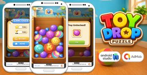 Toy Drop Puzzle – Android Studio Puzzle Game with AdMob Ads