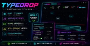 TypeDrop | HTML5 Typing Game