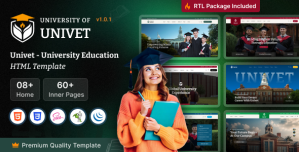 Univet – University Education HTML Template