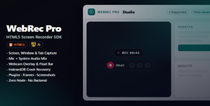 WebRec | Html5 Screen Recording Utility For PC