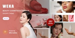 Weka – Beauty Cosmetics  Makeup Shopify 2.0 Theme