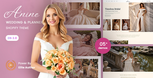 Anine - Wedding Wedding Planner Shopify 2.0 Theme