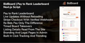 BidBoard | Pay to Rank Leaderboard Next.js Script