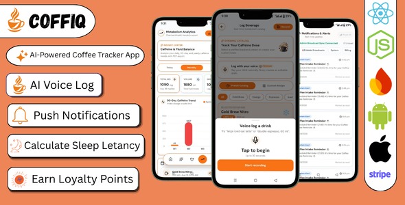 Coffiq | AI-Powered Coffee Tracker React Native App