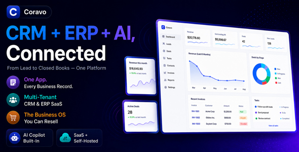 Coravo - AI-Powered CRM  ERP SaaS Platform