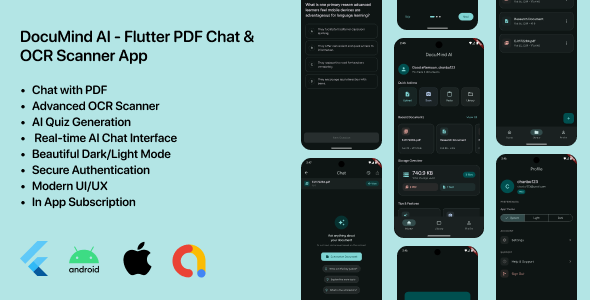 DocuMind AI - Flutter PDF Chat OCR Scanner App