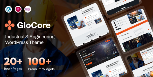 GloCore – Industrial Engineering Services WordPress Theme