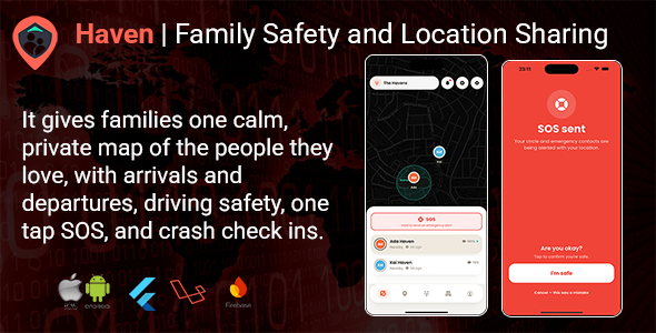 Haven | Family Safety Flutter App With Laravel Backend