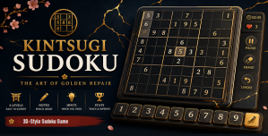 Kintsugi Sudoku | 3D Style HTML5 Puzzle Game