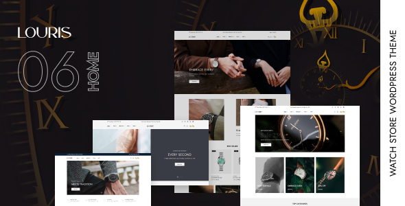 Louris – Watch Store WordPress Theme with AI