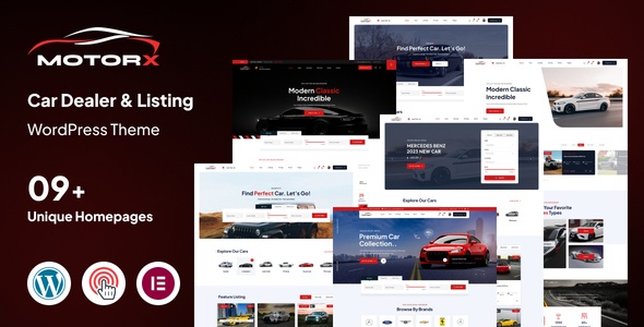 Motorx - Car Dealer  Listing WordPress Theme