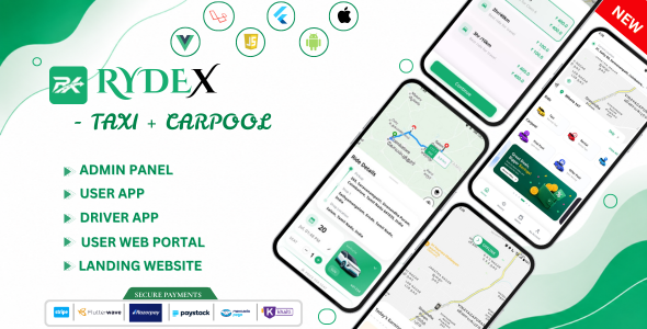 Rydex | Taxi And Carpool Ride Sharing Solution
