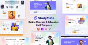 StudyMate – Online Courses  Education LMS Template
