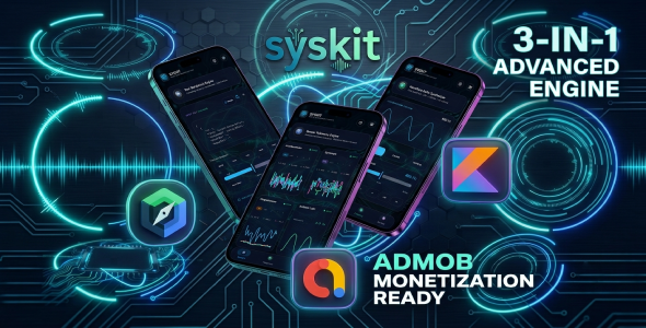 SysKit | 3-in-1 System Utility  Developer Toolbox Android App with AdMob