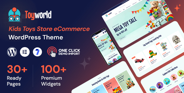 Toyworld - Kids Toys Store WooCommerce Theme