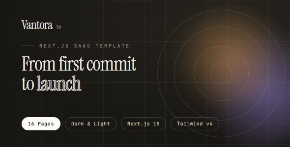 Vantora - Multi-Page Next.js SaaS Startup Template