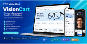 VisionCart – Eyewear eCommerce With Virtual Try-On