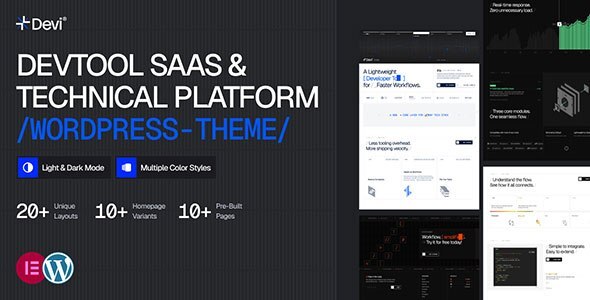 Devi – Developer Tools, SaaS Technical Platform WordPress Theme