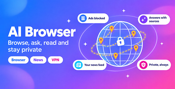 Flutbrow | Flutter App AI Browser, News and VPN With Laravel Admin Panel