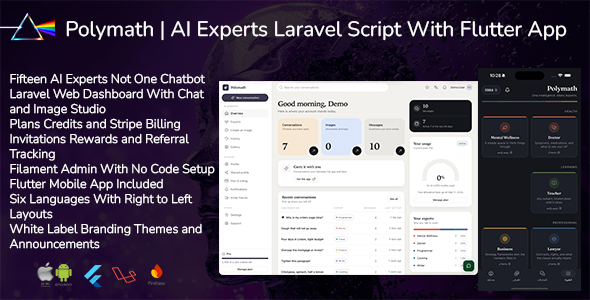 Polymath AI | AI Experts Laravel Script With Flutter App