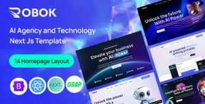 Robok – AI Agency  Technology Next JS Template