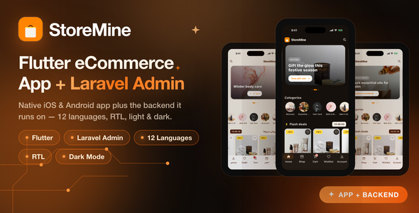 StoreMine | Flutter eCommerce App With Laravel Admin Panel