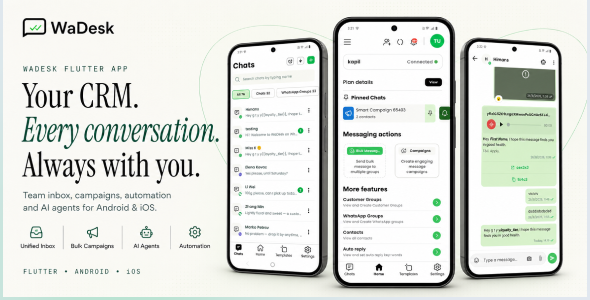 WaDesk | AI-Powered Omnichannel, Bulk Messaging Flutter App