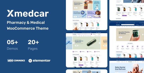 Xmedcar – Pharmacy Medical WooCommerce WordPress Theme