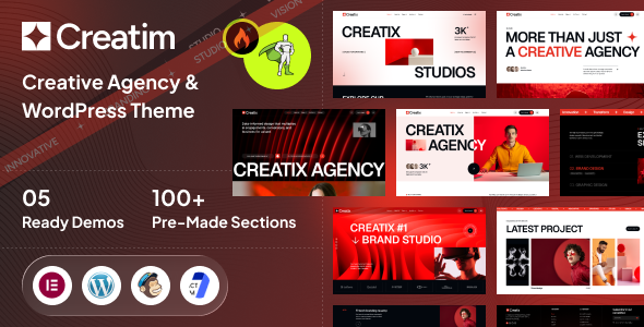 Creatim – Digital Agency Portfolio WordPress Theme