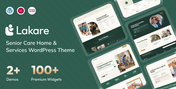 Lakare – Senior Care Home Services WordPress Theme