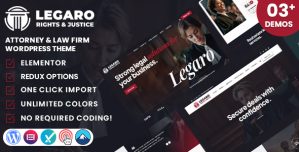 Legaro – Attorney  Law Firm WordPress Theme