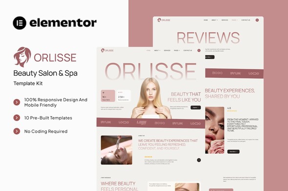 Orlisse - Beauty Salon Spa Elementor Template Kit