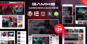 Gamxo – WordPress Gaming News  Blog Theme