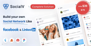 SocialV – Social Media App in Flutter with WordPress backend