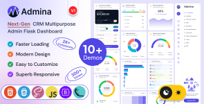 Admina – Bootstrap Admin Dashboard Flask Template Multipurpose