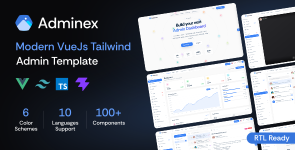 Adminex – Vue  Tailwind CSS Admin Dashboard Template
